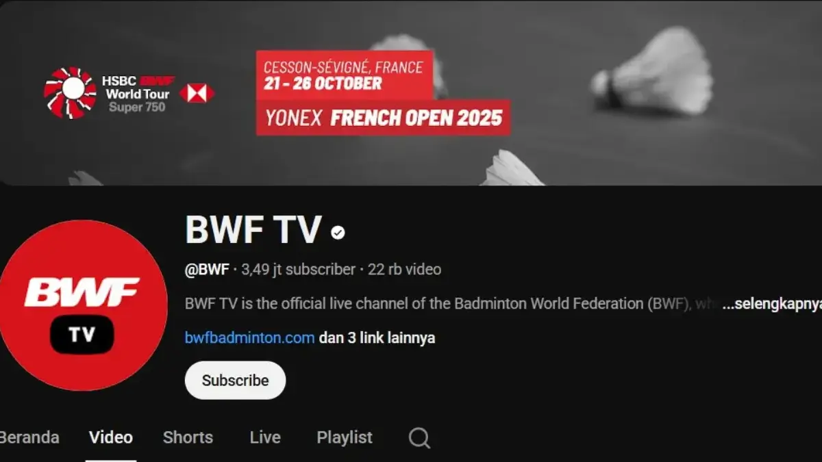 Link Streaming French Open 2025 Terbaru