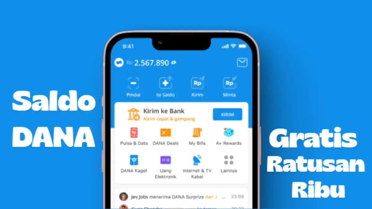 Cara Klaim Saldo DANA Gratis hingga Ratusan Ribu, Langkahnya Gampang banget! Klaim Saldo DANA Gratis hingga Ratusan Ribu