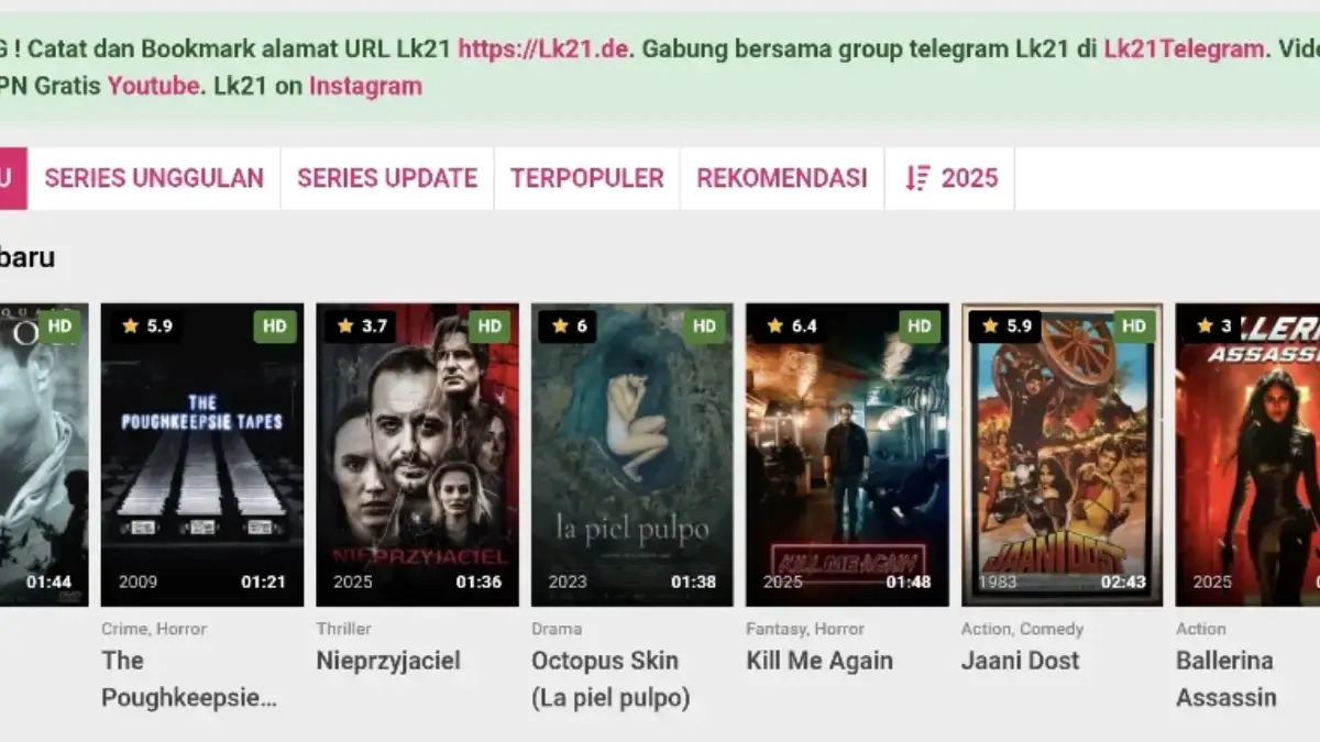 Film Oktober Terbaru 2025