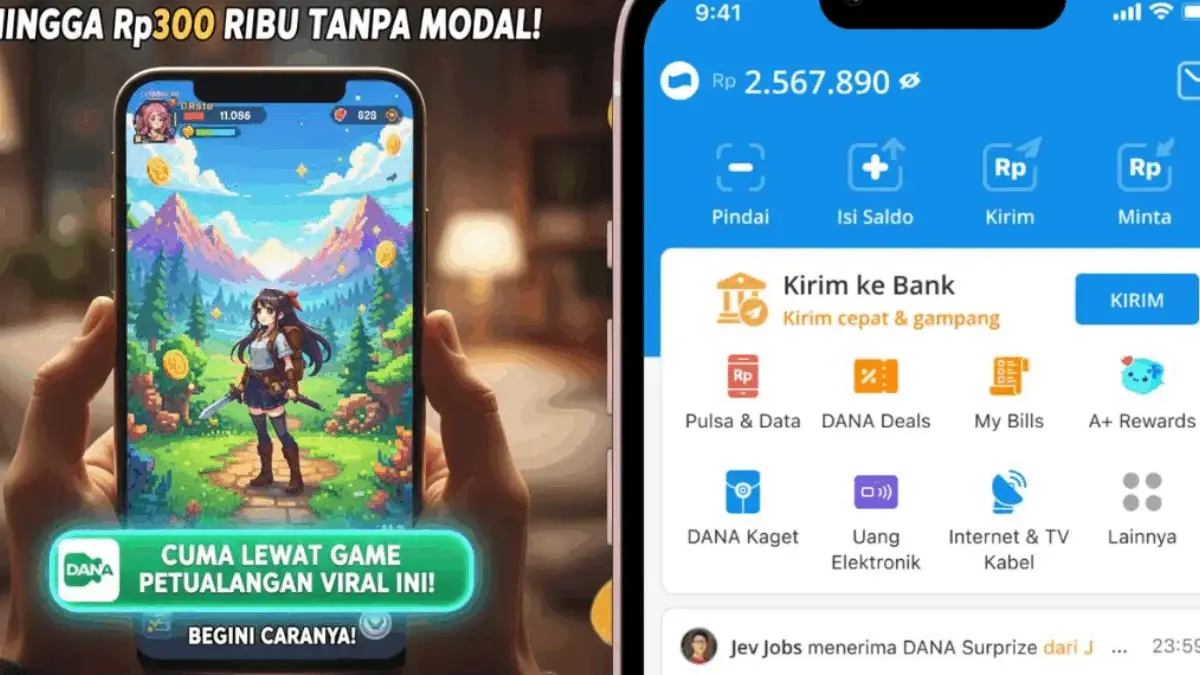 500 Ribu Langsung Cair ke Saldo DANA Lewat Aplikasi Game