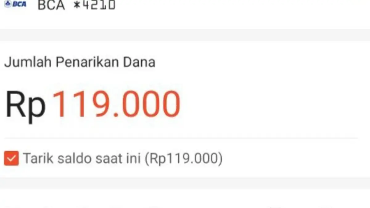Cara Tarik Saldo ShopeePay ke Rekening Bank