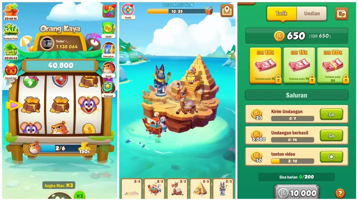 3 Game Saldo DANA 50 Ribu Tercepat yang Lagi Viral, Cuan Kilat Modal Rebahan! 3 Game Saldo DANA 50 Ribu Tercepat yang Lagi Viral, Cuan Kilat Modal Rebahan!