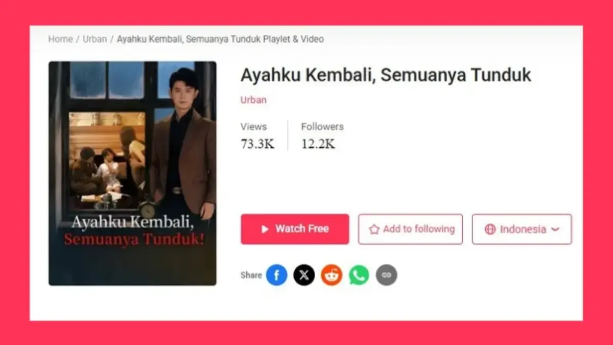 Tempat Nonton Ayahku Kembali Semuanya Tunduk Drama China