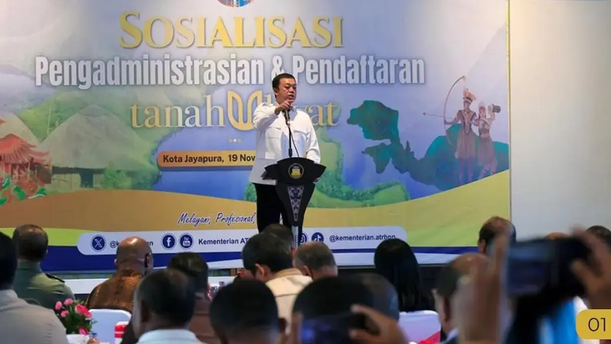 Menteri Nusron: Harmonisasi Hukum Adat dan Pertanahan Melalui Sertipikasi Tanah Ulayat di Papua