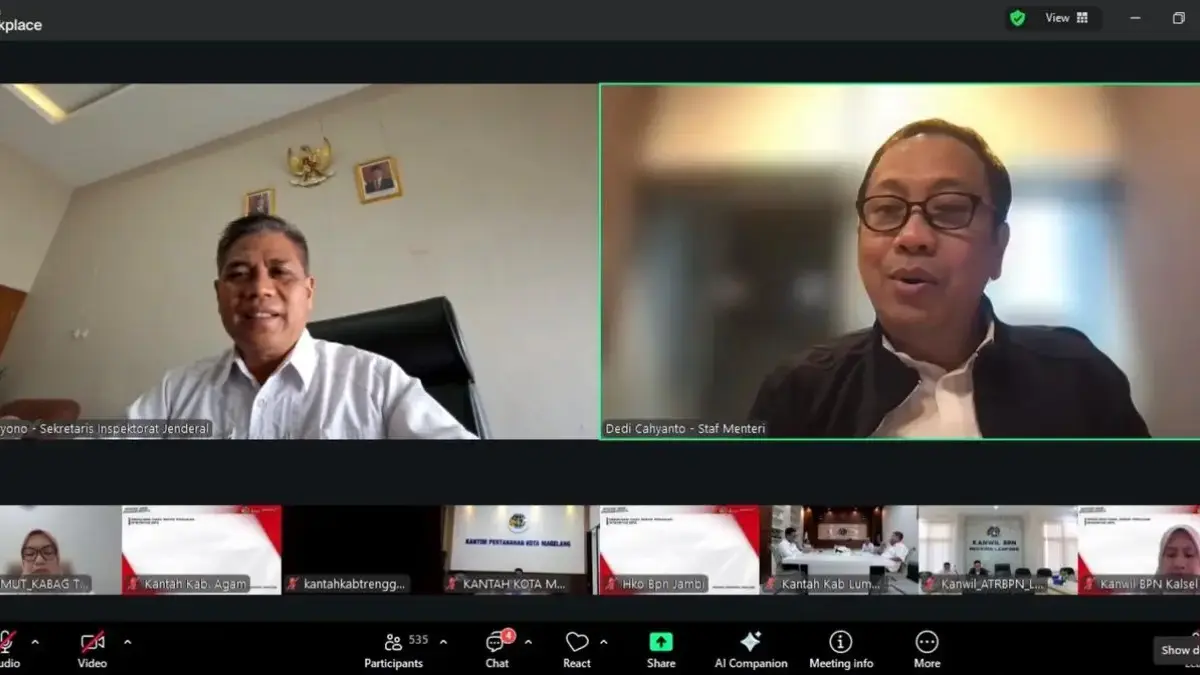 Kementerian ATR/BPN Sosialisasikan Hasil SPI KPK 2025 ke Jajaran untuk Peningkatan Kualitas Layanan dan Tata K