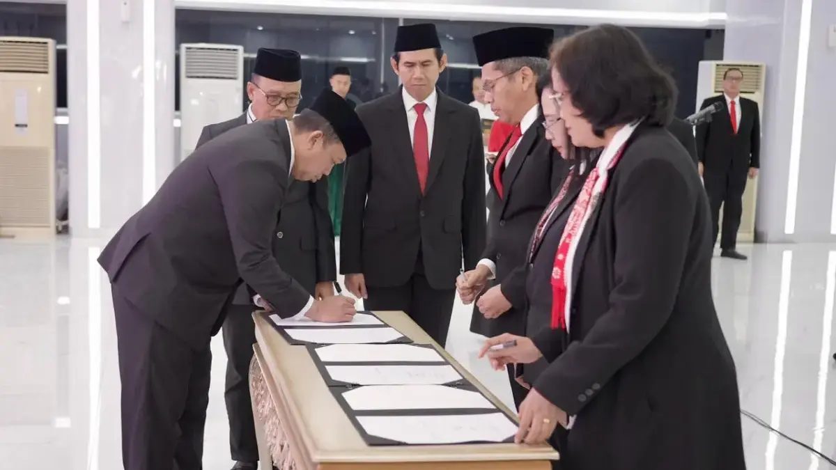 Menteri ATR/Kepala BPN Lantik 84 Pejabat Administrator, Bentuk Reformasi SDM dan Rotasi Jabatan
