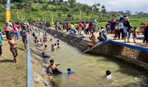 Kadis PUPR Garut Jadikan Irigasi Talangseng Tempat Wisata