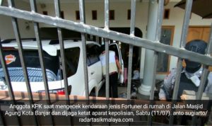 KPK juga Geledah Rumah Anak Pemborong di Jalan Masjid Agung Kota Banjar