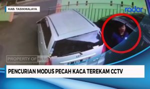 Pencurian Modus Pecah Kaca Mobil Terekam CCTV