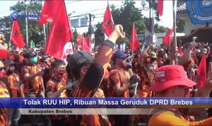 Tolak RUU HIP, Ribuan Massa di Brebes Geruduk Gedung DPRD