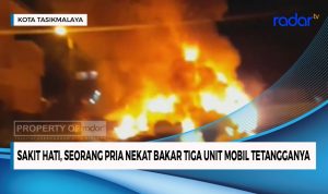 Sakit Hati, Seorang Pria Nekat Bakar 3 Mobil Tetangganya