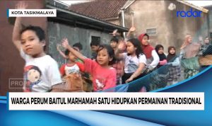 Warga Perum Baitul Marhamah Hidupkan Permainan Tradisional