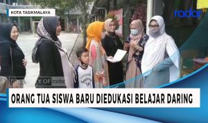 Orang Tua Siswa Baru di Kota Tasik Diedukasi Belajar Daring