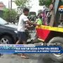 Truk Hantam Sedan di Pantura Brebes