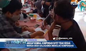 Warga Desa Galagamba Kabupaten Cirebon Menolak Nominal Kompensasi Sutet