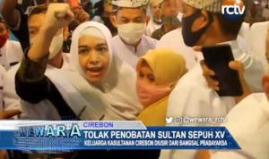 Begini Suasana Penolakan Penobatan Sultan Sepuh XV Cirebon