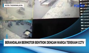 Berandalan Bermotor Bentrok dengan Warga Kota Tasik