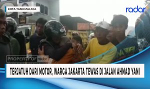 Warga Jakarta Terjatuh dari Motor di Jalan Ahmad Yani Kota Tasik