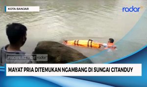 Mayat Pria Ditemukan Ngambang di Sungai Citanduy