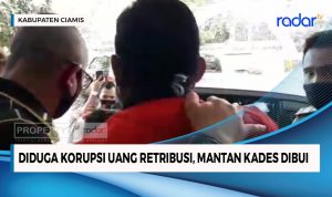 Suasana Mantan Kades Panjalu Dibawa Kejari Ciamis Karena Tersandung Dugaan Korupsi Retribusi