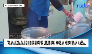 Tagana Kota Tasik Dirikan Dapur Umum Bagi Korban Keracunan Massal