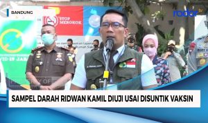 Sampel Darah Ridwan Kamil Diuji Usai Disuntik Vaksin