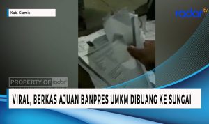 Viral, Berkas Ajuan Banpres Dibuang ke Sungai