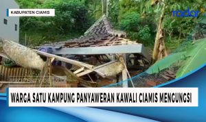 Warga Satu Kampung di Kawali Ciamis Mengungsi