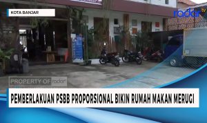 PSBB Proporsional Bikin Rumah Makan Merugi