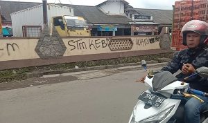 Tembok Pagar Pasar Cibodas Jadi Sasaran Vandalisme