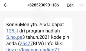 Modus Penipuan SMS Berhadiah Masih Marak Terjadi