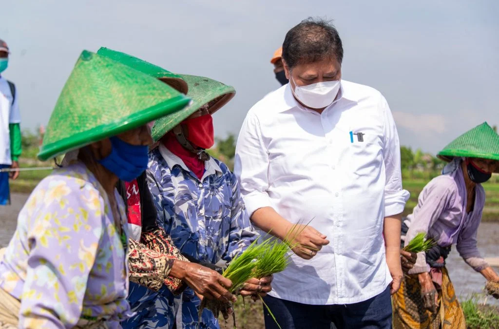 Tingkatkan Produktivitas, Menko Airlangga Dukung Smart Farming Petani Milienal