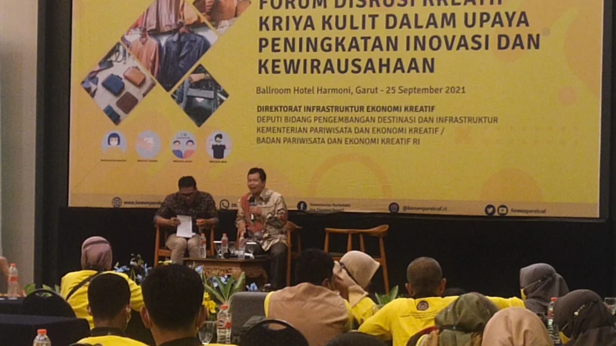 Kemenparekraf Fasilitasi Forum Diskusi, Kriya Kulit di Garut Didorong Untuk Lebih Inovatif