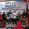 Gebyar Vaksinasi DPC PDI Perjuangan Garut bersama Desa Cintanegara Berhasil Vaksin 988 Orang Warga