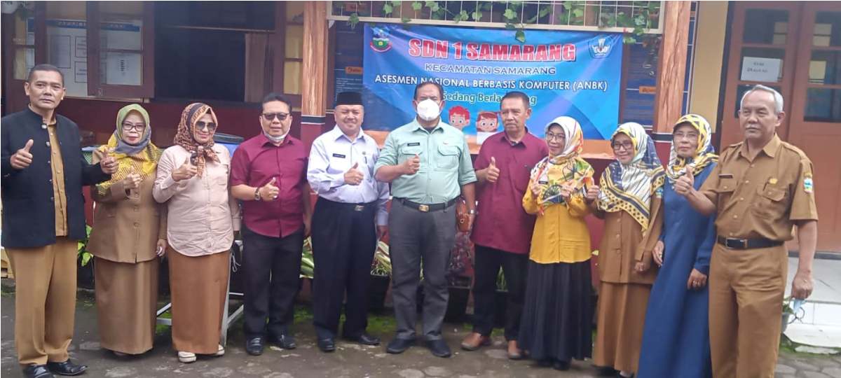 Plt Kadisdik Garut Tinjau Pelaksanaan ANBK di Kecamatan Samarang