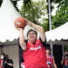 Menko Airlangga Gemari Basket, Imbau Jangan Lengah Pada Prokes