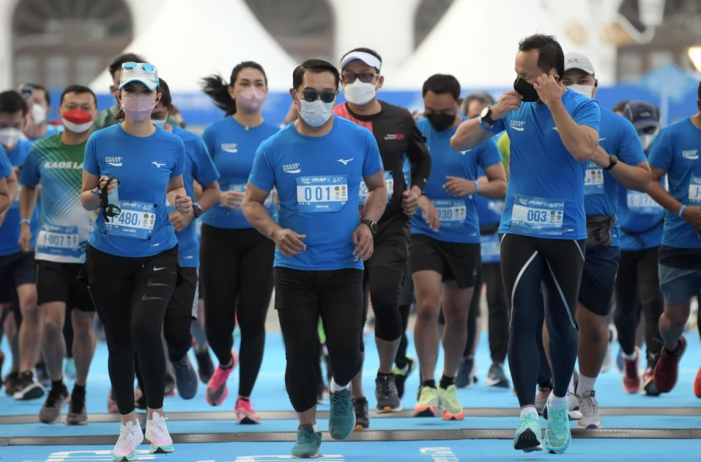 POCARI SWEAT RUN INDONESIA 2021 Ridwan Kamil: Jadilah Event Percontohan Taat Prokes