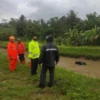 Mobil Pick up Terjun ke Irigasi Doboku Kota Banjar