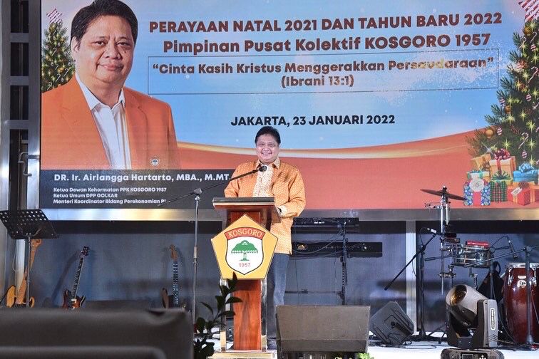 Perayaan Natal Nasional , Airlangga: Mari Berjuang Untuk Kepentingan Rakyat