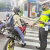 Satlantas Polres Banjar Razia Knalpot Bising