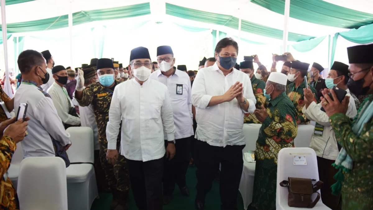 Menko Airlangga Hadiri Harlah NU Ke-96, Sampaikan Komitmen Pemerintah Mendorong Percepatan Program Peremajaan Sawit Rakyat di Muara Enim