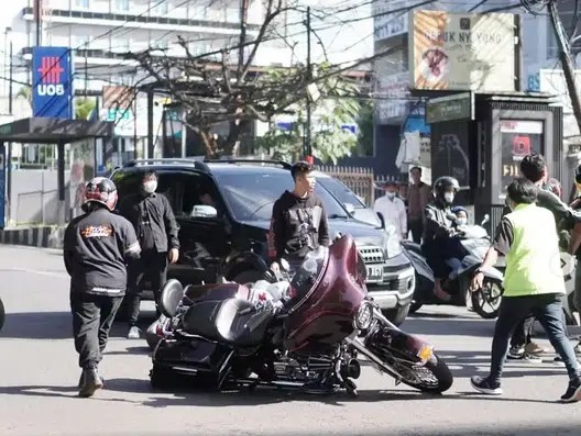 Kasus Pemotor Dianiaya Pengendara Moge di Bandung, Viral di Media Sosial