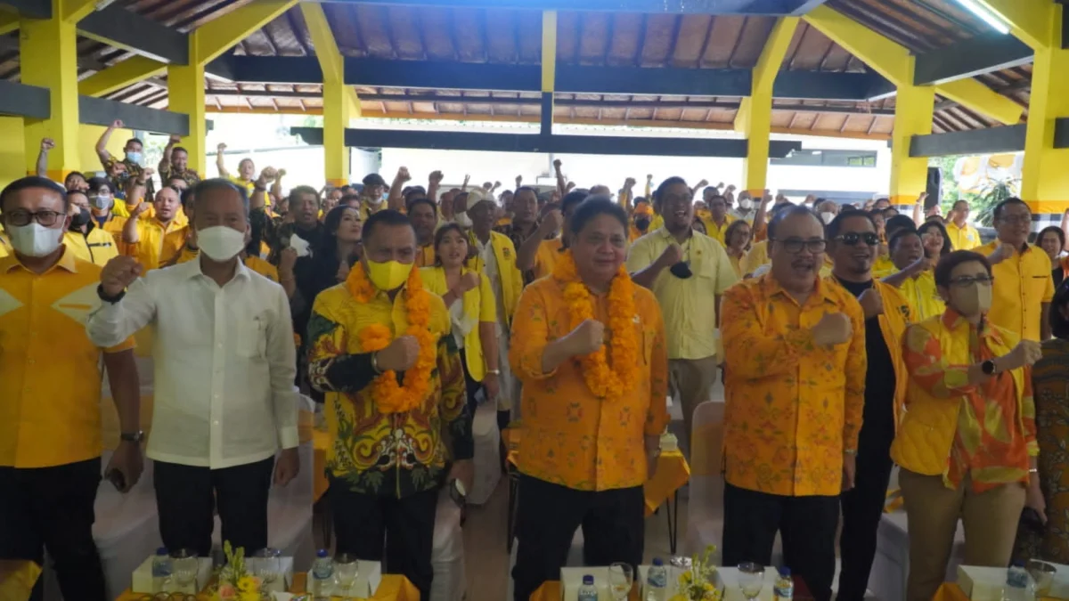 Targetkan Suara dan Kursi Legislatif di Bali, Airlangga Hartarto Instruksikan Kader Tingkatkan Kinerja