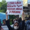 Aksi Demo Mahasiswa Garut Diwarnai Tindakan Tak Senonoh