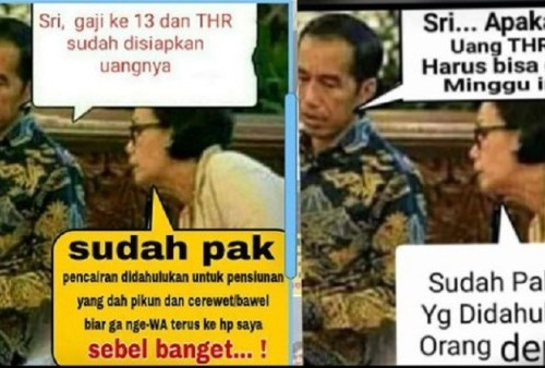 Sri Mulyani dengan Jokowi Dijadikan Meme: Orang Indonesia Memang Kreatif