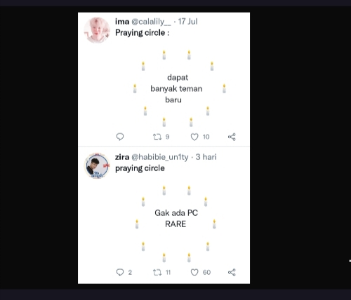 Praying Circle, Kata yang lagi Viral di Twitter