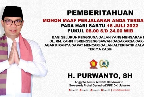 Anggota DPRD Jakarta Imbauan Penutupan Jalan Untuk Pernikahan.