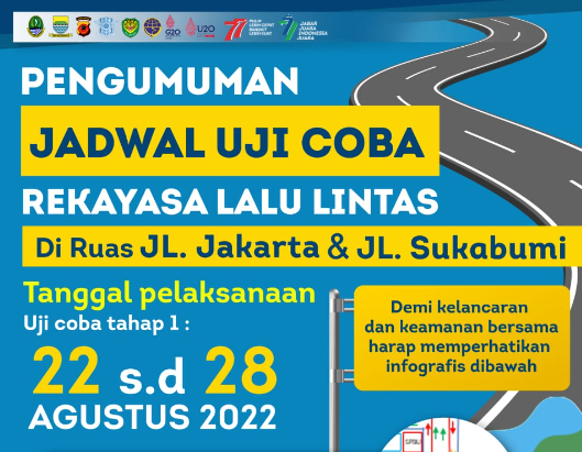 Daftar Jalan yang Ditutup 22-28 Agustus di Bandung