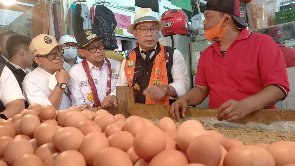 Tinjau Pasar Tradisional Sukatani Depok, Ridwan Kamil Kampanyekan Belanja Digital