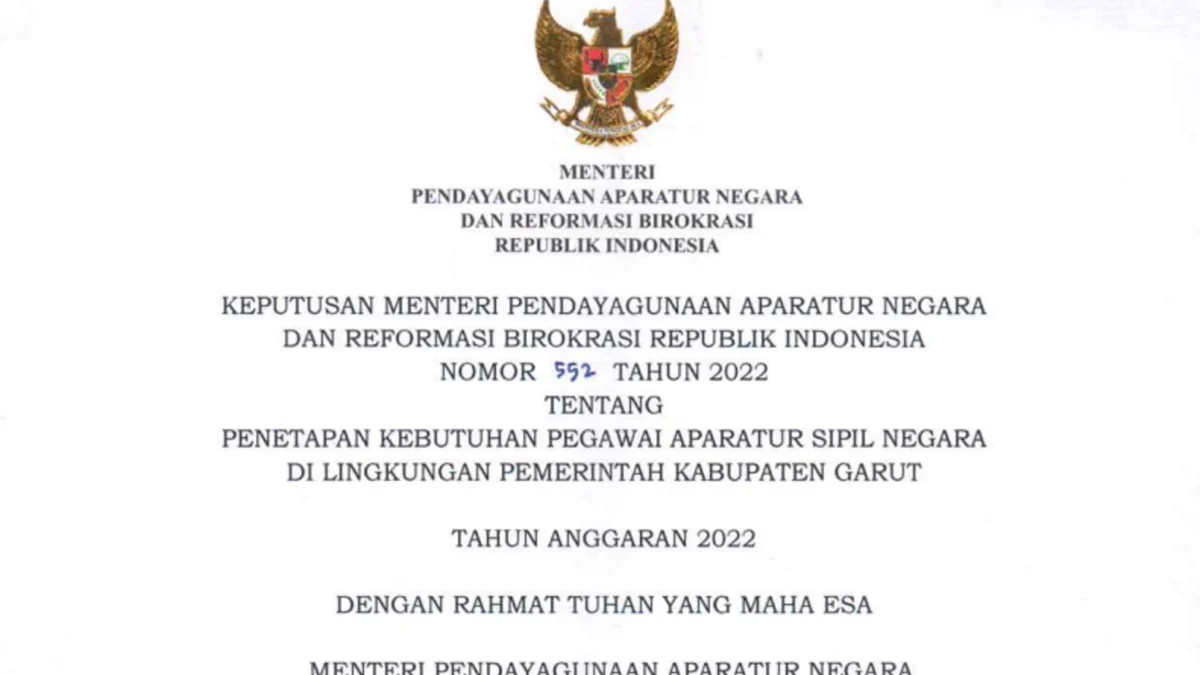 Lowongan Kerja PPPK Garut 2022, Dari Tenaga Guru hingga Tenaga Teknis, Simak Daftar Formasinya